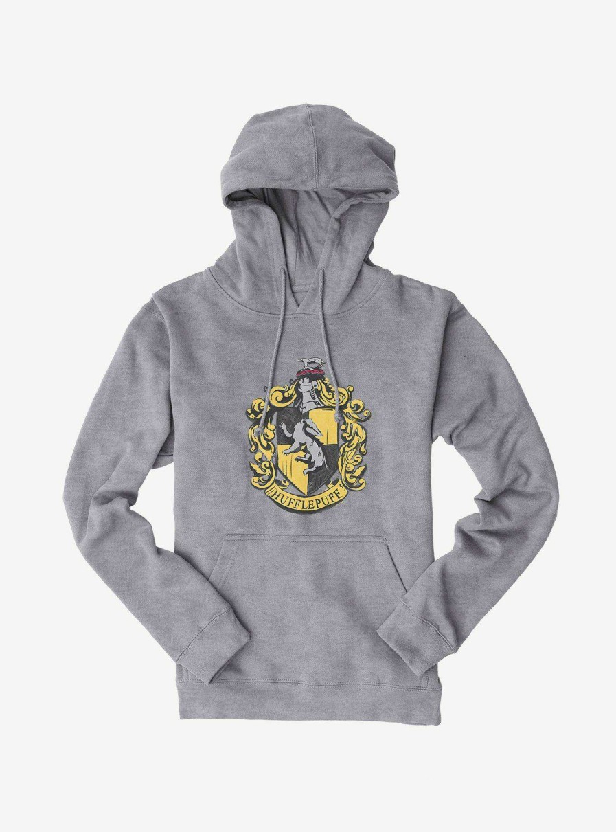 Clothing * | Harry Potter Hufflepuff Shield Hoodie Bestsellers