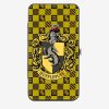 Bags * | Harry Potter Hufflepuff Crest Heraldry Checkers Hinged Wallet Discount Sale