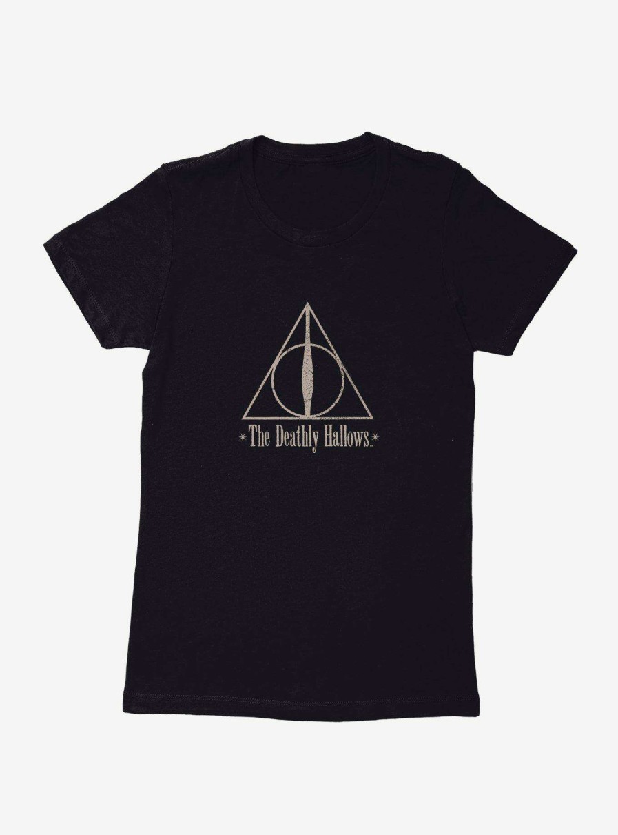 Clothing * | Harry Potter The Deathly Hallows Symbol Womens T-Shirt New