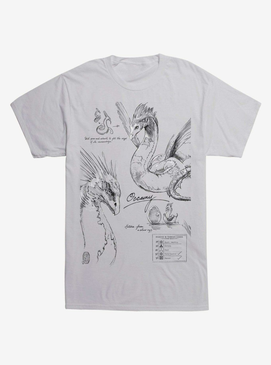 Clothing * | Fantastic Beasts Occamy Sketches T-Shirt Sale