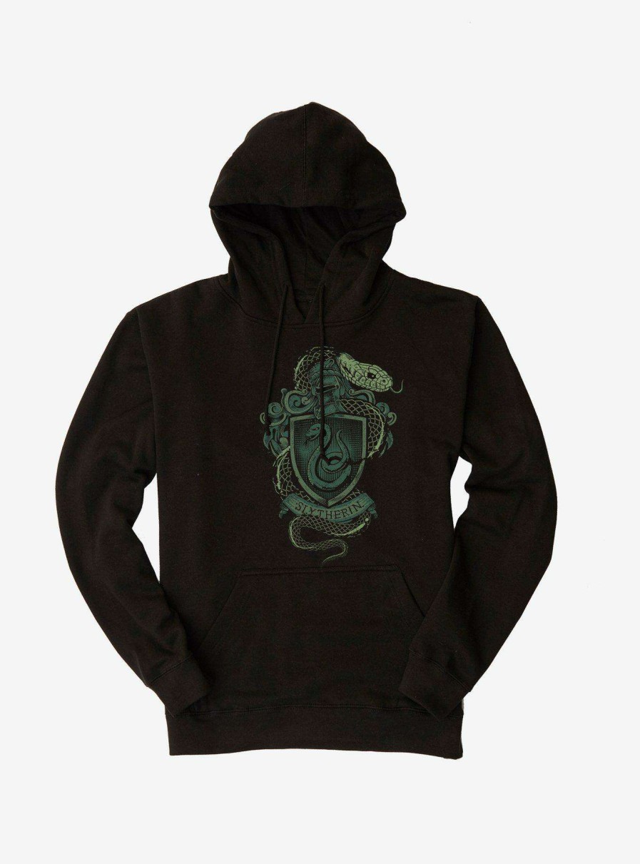 Clothing * | Online Harry Potter Slytherin Logo Hoodie