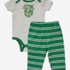 Clothing * | Cheap Harry Potter Slytherin Crest Infant One-Piece And Leggings Set Boxlunch Exclusive