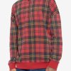 Clothing * | Our Universe Harry Potter Gryffindor Plaid Quarter-Zip Sweater Discount Sale