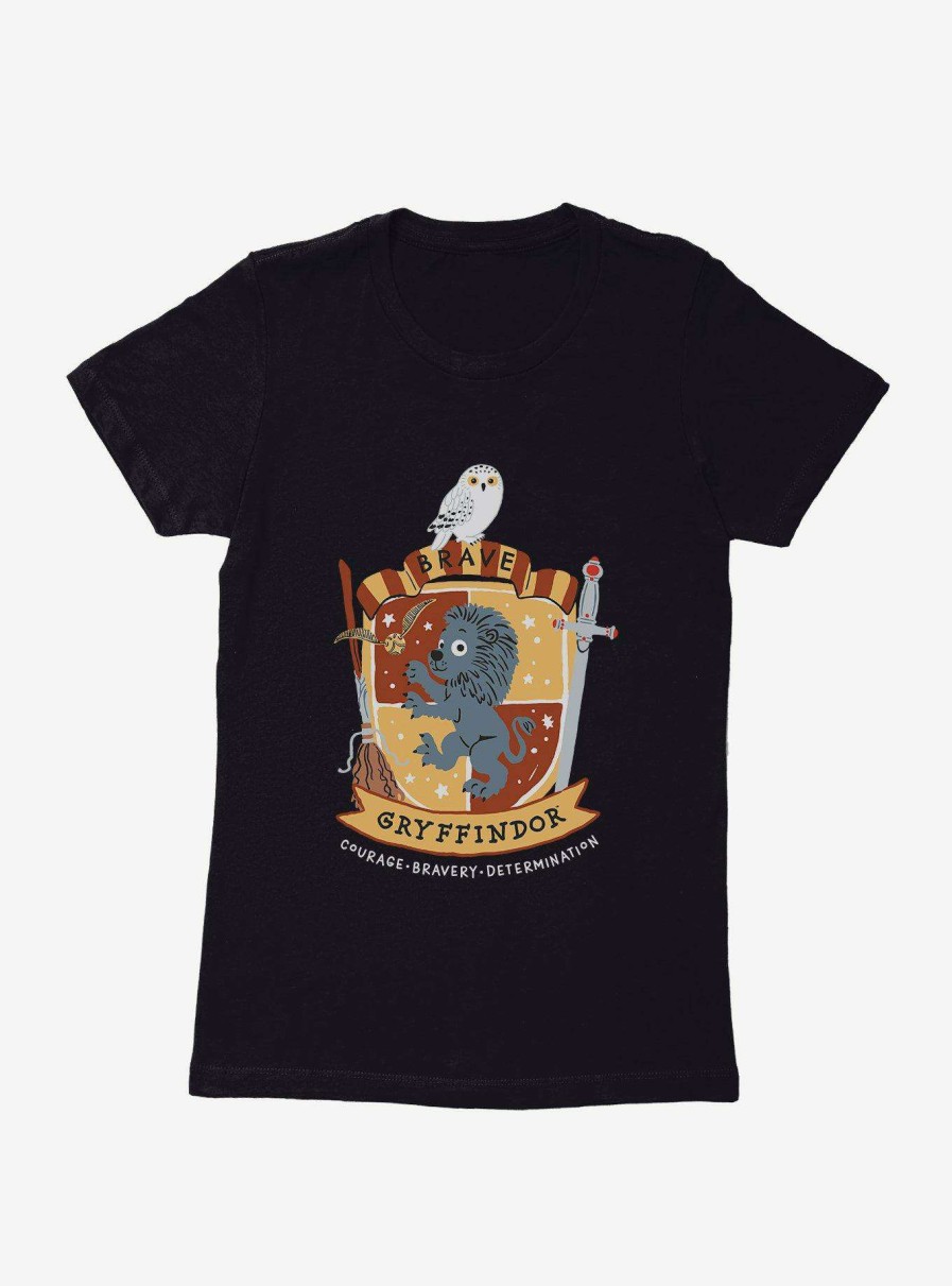 Clothing * | Cheap Harry Potter Gryffindor Brave Womens T-Shirt