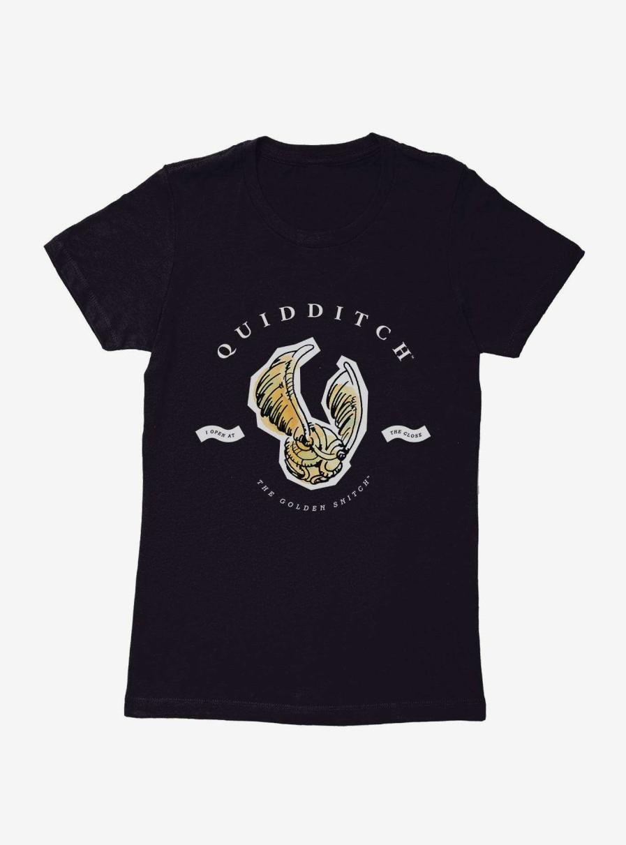 Clothing * | Cheap Harry Potter Watercolor Quidditch Golden Snitch Womens T-Shirt