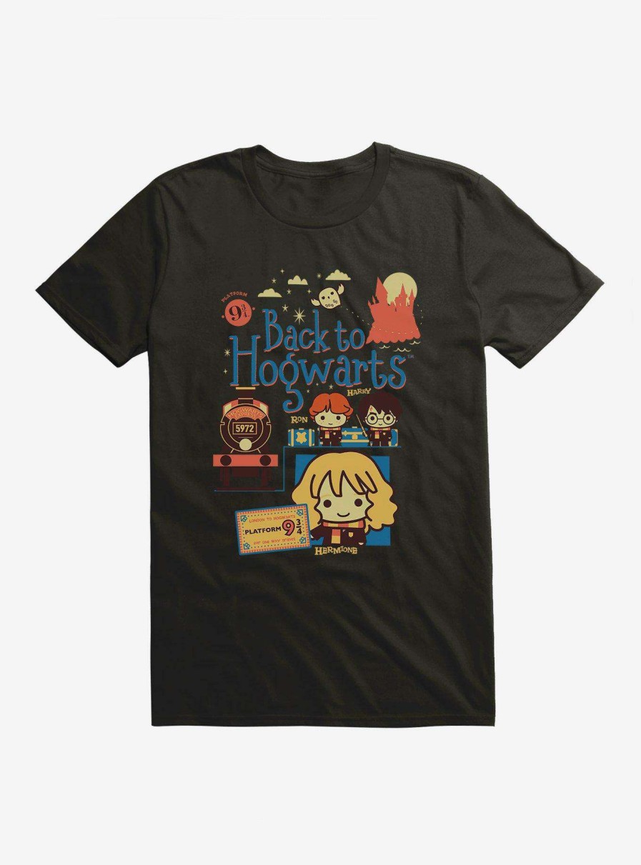 Clothing * | New Harry Potter Platform 9 3/4 Chibi Art T-Shirt