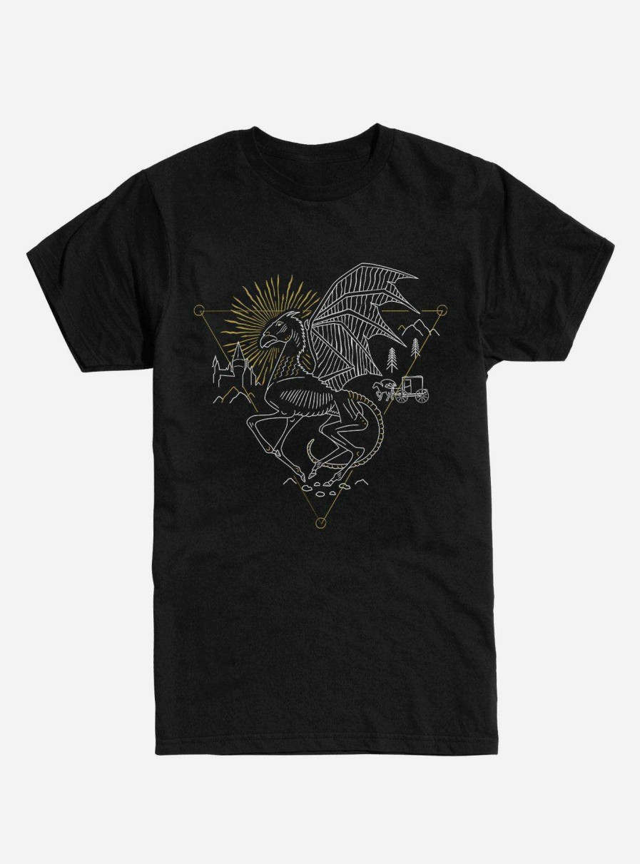 Clothing * | Harry Potter Thestral Outline T-Shirt Shop